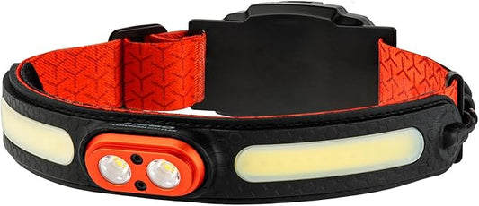 NEBO CurvBeam 600 Headlamp | 600 Lumens, 6 Light Modes, Rechargeable & AAA by NEBO
