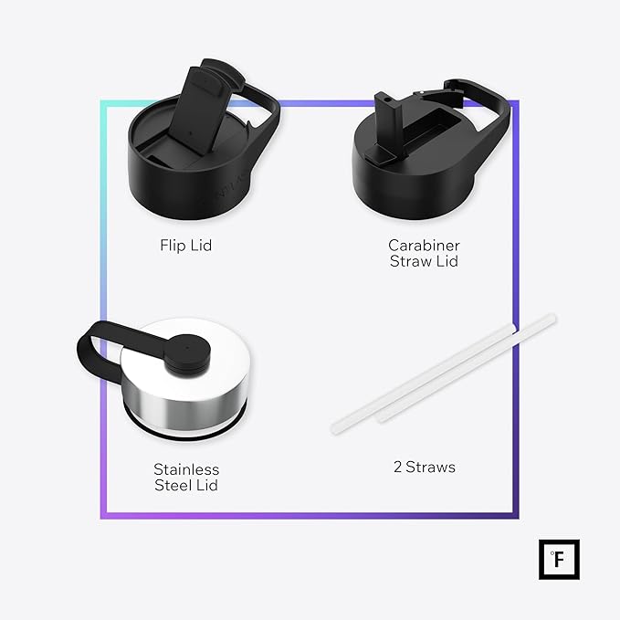 IRON °FLASK Camping & Hiking Hydration Flask - 22 oz Fire Red - Image 3