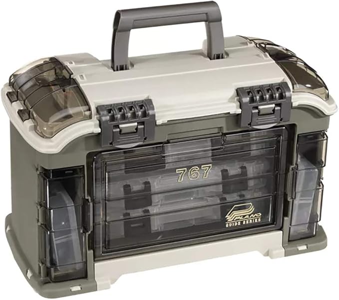 Plano Elite Series Ultimate Angled Tackle System, Graphite & Sandstone - Image 4