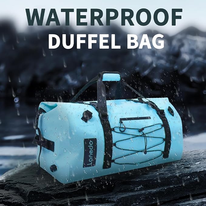 80L Dry Bag Large Waterproof Bag Roll-Top Heavy Duty Fishing Duffel Bag - Image 2