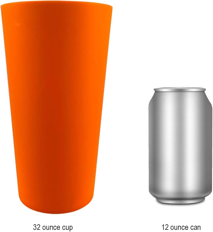 AOYITE 32-ounce Plastic Tumblers Reusable Dishwasher Safe BPA Free Large - Image 8