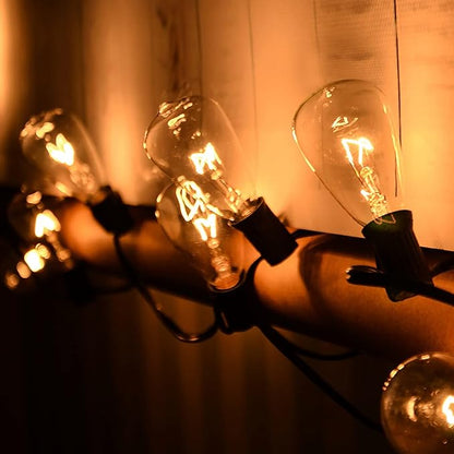 ST38 Edison Replacement Light Bulbs, 7W Clear Glass String Lights - Image 5
