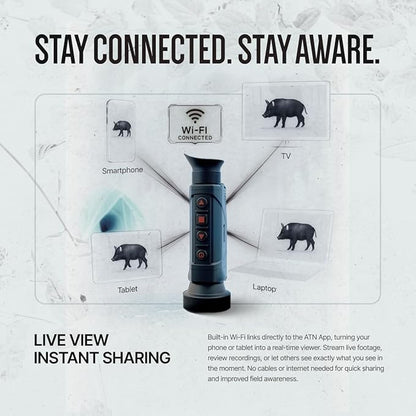 ATN BlazeHunter XD 1280x1024 Thermal Monocular w/SharpIR AI, 1000m Laser - Image 7