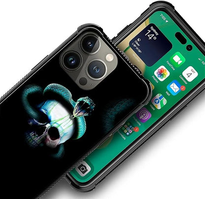 for iPhone 13 Pro Max Case, Skeleton Winding Snake Pattern Graphic Design Girl - Image 7