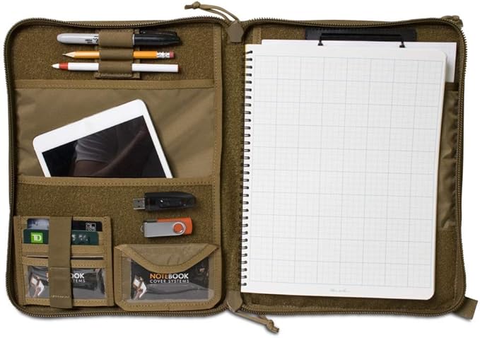 TACTICAL NOTEBOOK COVERS Tactical Admin Notebook Cover System | Zippered Map - Image 4