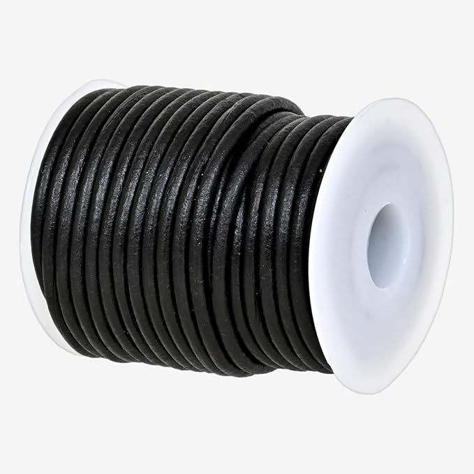 GENIQUE Real/Genuine Round Leather String Cord by GENIQUE