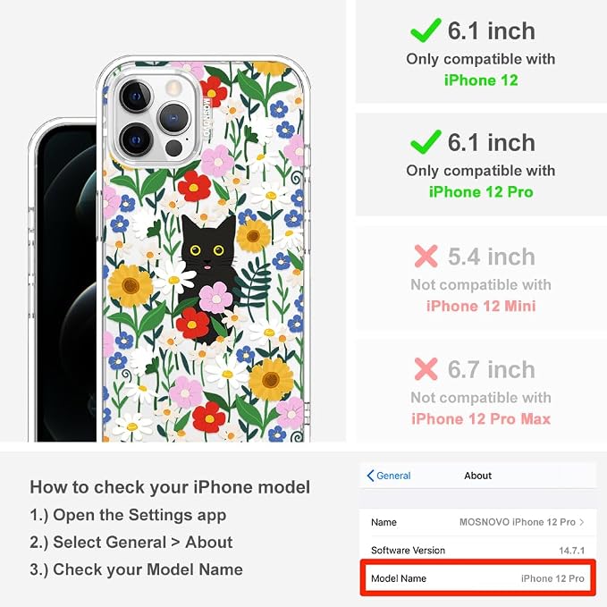 MOSNOVO Case for iPhone 12 & iPhone 12 Pro - Image 2