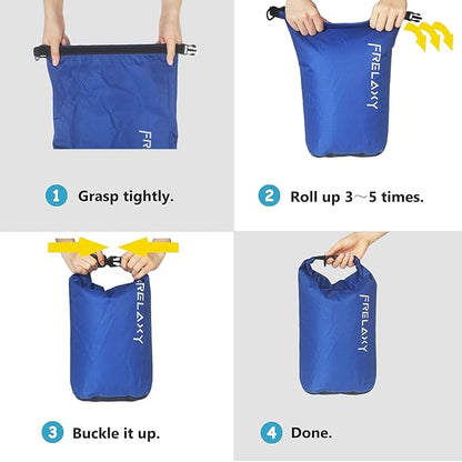 Frelaxy Dry Bag 3-Pack/5-Pack, Ultralight Dry Sack, Outdoor Bags Keep Gear Dry - Image 6