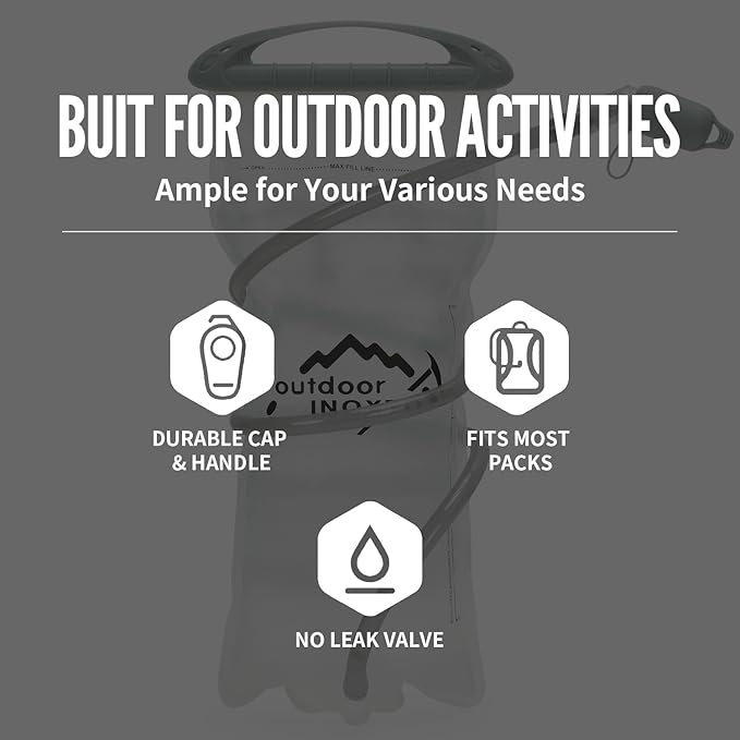 1.5L/2L/3L Hydration Bladder, INOXTO Water Bladder - Image 2