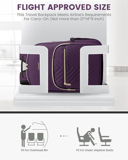 LOVEVOOK Laptop Backpack Purse for Women, Work Travel Computer Bags, College - Image 8