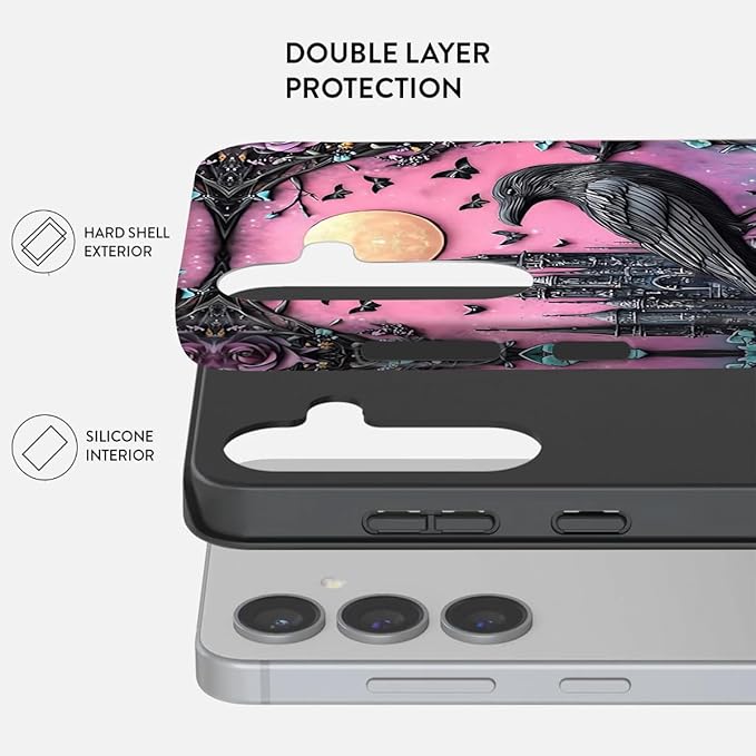 Compatible for Samsung Galaxy S25 Plus 5G Case, Dual Layer Heavy Duty 2 in 1 - Image 2