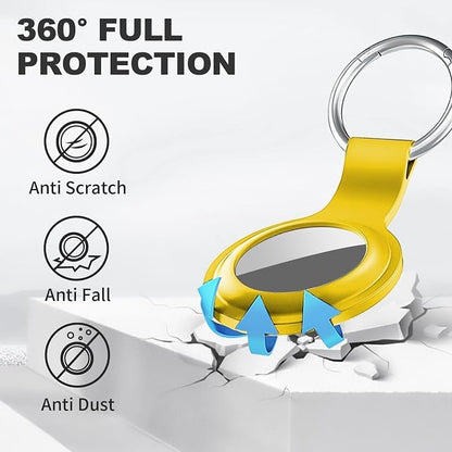 Linsaner Case for AirTag 2nd Gen & 1st Gen, Silicone Holder Keychain Key Ring - Image 2