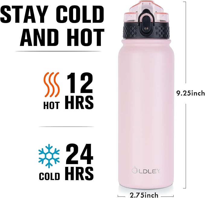 Oldley Insulated Water Bottle 20oz Water Bottles - Image 3