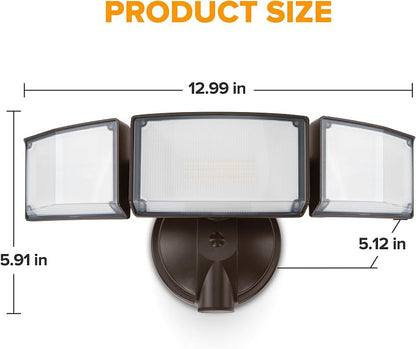 LUTEC 75W 8000 Lumen Floods Light Outdoor, Switch Controlled LED Security Lights - Image 7