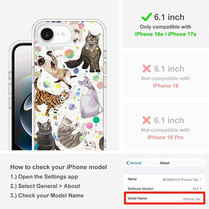 MOSNOVO for iPhone 17e Case/iPhone 16e Case, Shockproof Military-Grade - Image 2