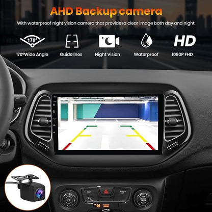 AWESAFE Android 13 Car Stereo for Jeep Compass 2017 2018 2019 2020, GPS - Image 5