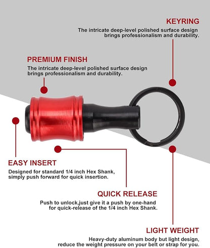 katerk 6pcs Red&Black Bit Holder - Image 4