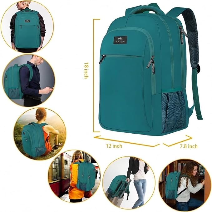 MATEIN Slim Laptop Backpack, Anti Theft 15.6 inch Computer Travel Backpack - Image 8