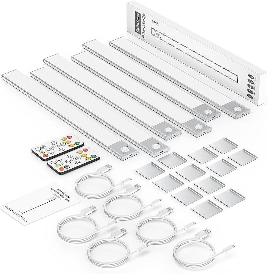 16" Ultra-Thin Under Cabinet Lighting Wireless, Aluminum Alloy Under Counter - Image 7