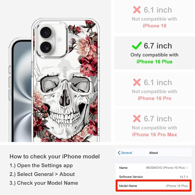 MOSNOVO Case for iPhone 16 Plus - Image 2