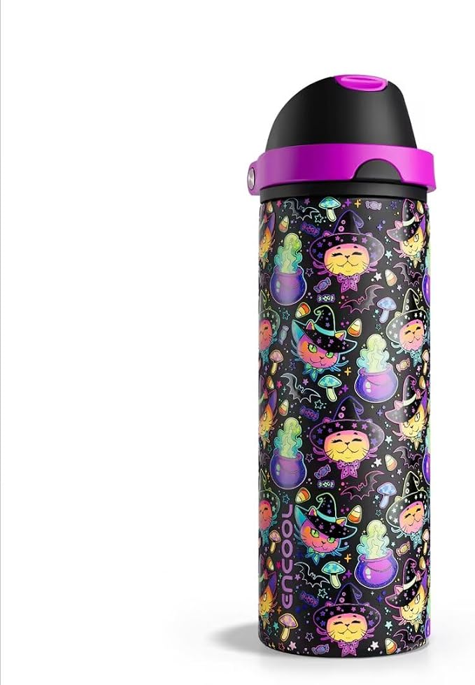 Insulated Water Bottle with Straw by ENCOOL