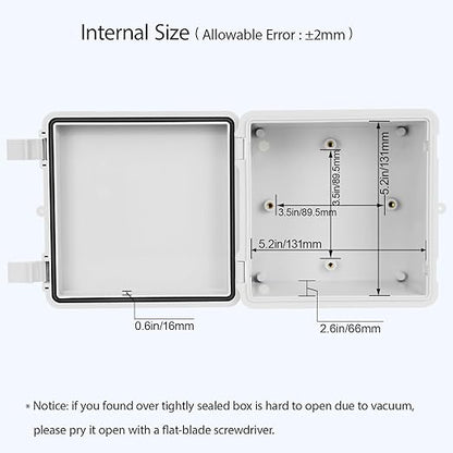Junction Box, ABS Plastic IP65 Waterproof Dustproof Universal Electrical - Image 4
