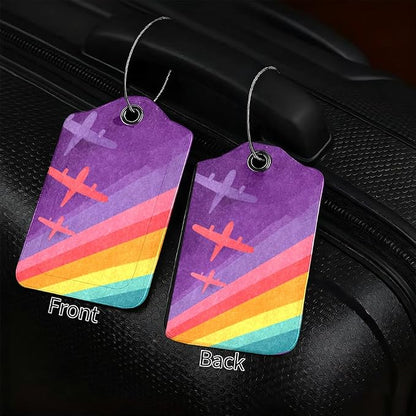 2Pcs Retro Airplane Luggage Tags - Image 2