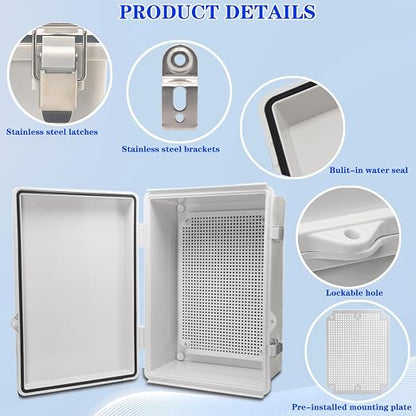 Outdoor Waterproof Electrical Box Junction Box Weatherproof IP67 ABS Plastic - Image 3