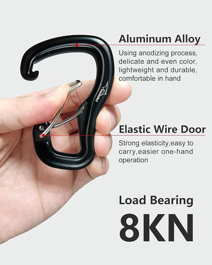 Heavy Duty Carabiner Clip Hook 8KN, - Image 3