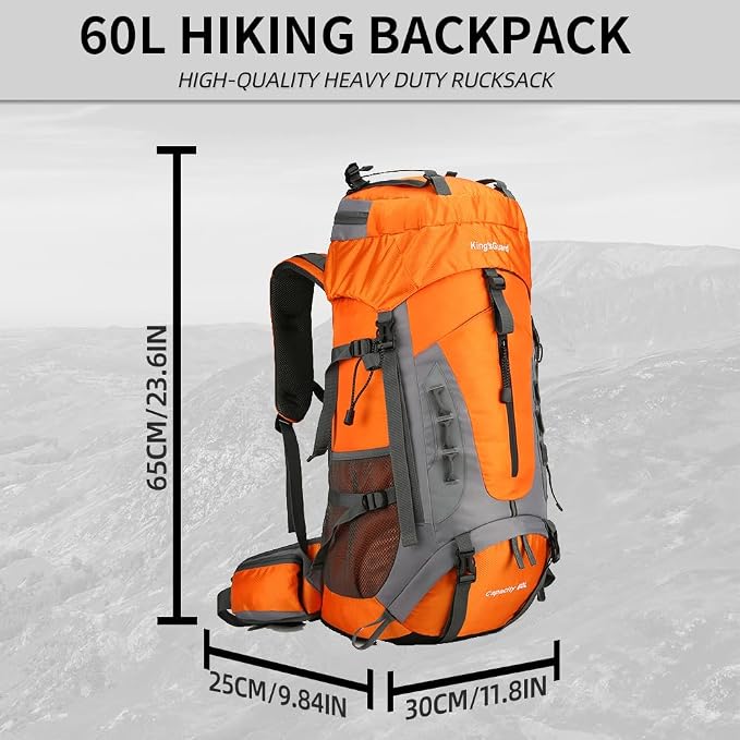 King'sGuard 60L Hiking Backpack - Image 5