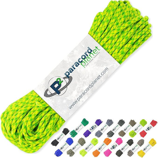 Paracord Planet 100' Hanks Parachute 550 Cord Type III 7 Strand Paracord Top 40 by ParacordPlanet