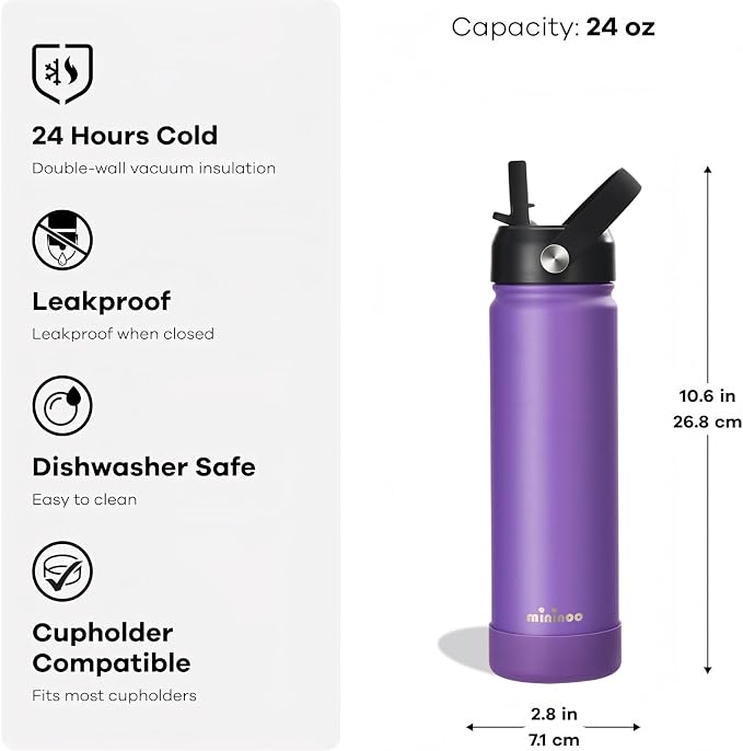 Insulated Stainless Steel Water Bottle - Image 2