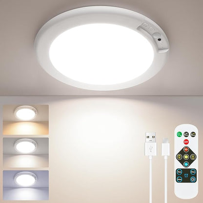 SunRider 4-Pack Rechargeable Motion Sensor LED Ceiling Light by SunRider