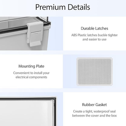 Electrical Box IP65 Waterproof ABS Plastic Enclosure Outdoor and Indoor Project - Image 4