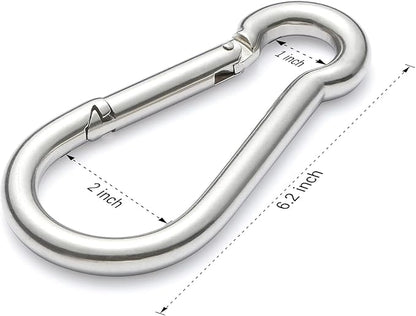 sprookber Stainless Steel Spring Snap Hook Carabiner - Image 2