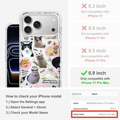 MOSNOVO for iPhone 17 Pro Max Case | Military Grade 6.6ft Drop Tested | Camera - Image 2