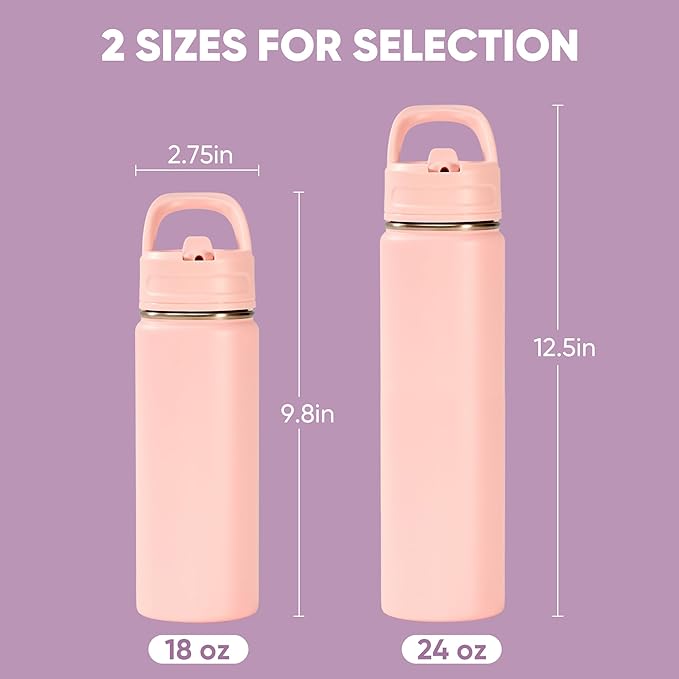 Fijinhom 24oz Insulated Stainless Steel Water Bottle - Image 2