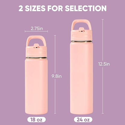 Fijinhom 24oz Insulated Stainless Steel Water Bottle - Image 2
