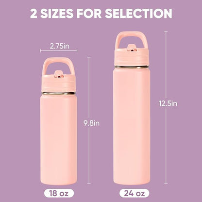 Fijinhom 18oz Insulated Stainless Steel Water Bottle - Image 2
