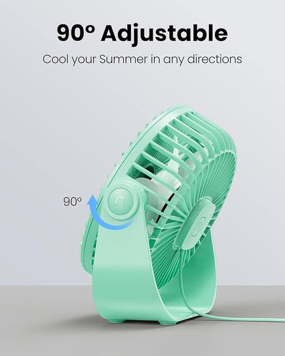 Gaiatop USB Desk Fan, 3 Speeds Strong Airflow, 5.5 Inch Portable 90° Rotate - Image 5