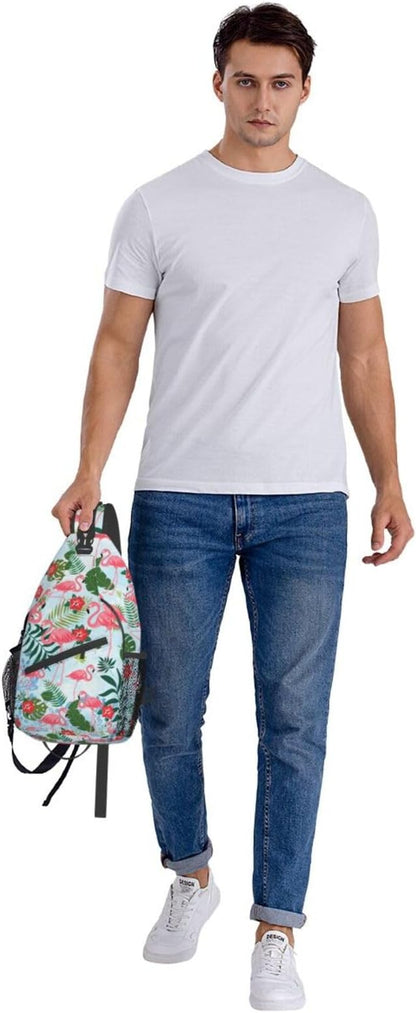Sling Backpack For Men Hiking Daypack Crossbody Shoulder Bag Travel Chest Pack - Image 7