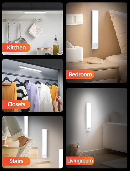 Under Cabinet Motion Sensor Lighting: 10 Inch Dimmable Rechargeable Lights - Image 7