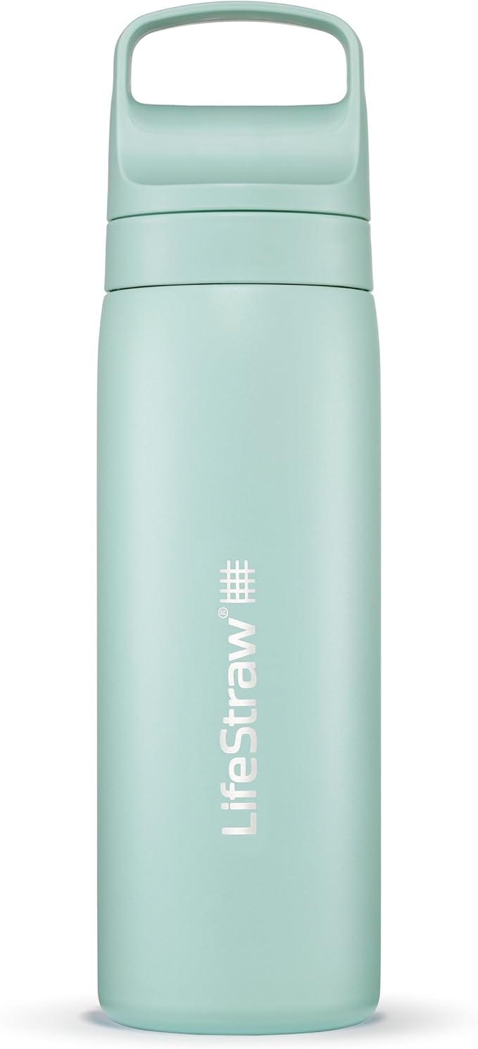 LifeStraw Go Series – Insulated Stainless Steel Water Filter Bottle by LifeStraw
