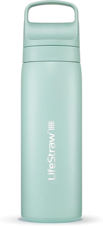 LifeStraw Go Series – Insulated Stainless Steel Water Filter Bottle by LifeStraw