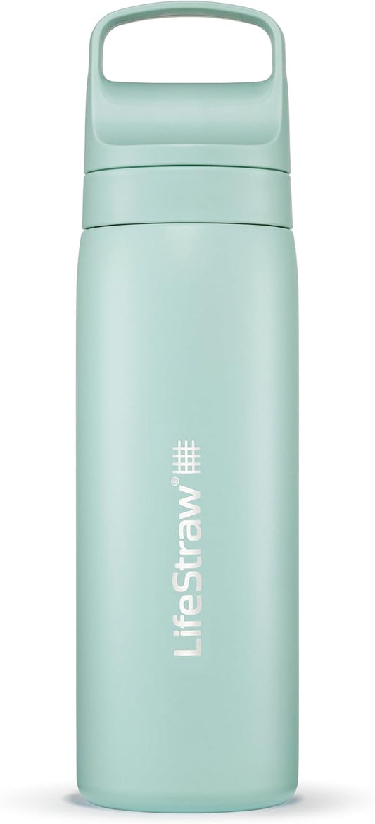 LifeStraw Go Series – Insulated Stainless Steel Water Filter Bottle by LifeStraw