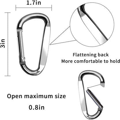 3" Aluminum Carabiner Clips - Image 2