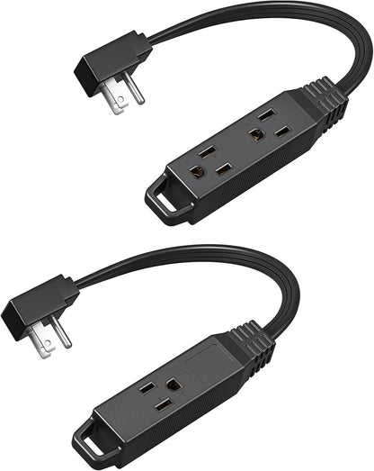 DEWENWILS Flat Plug Extension Cord, 1 FT 16/3 Awg Grounded Power Cable by DEWENWILS