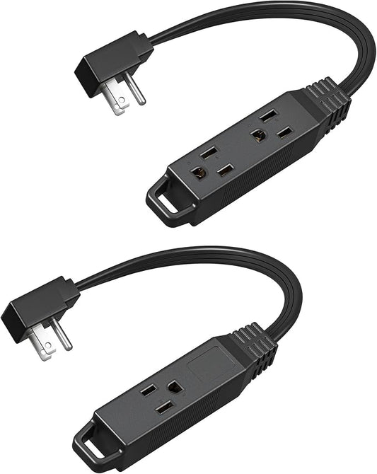 DEWENWILS Flat Plug Extension Cord, 1 FT 16/3 Awg Grounded Power Cable by DEWENWILS