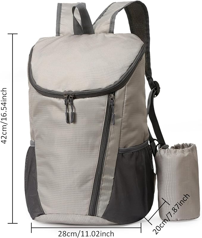 Portable Foldable Backpack Folding Mountaineering Bag, Ultralight Outdoor - Image 2