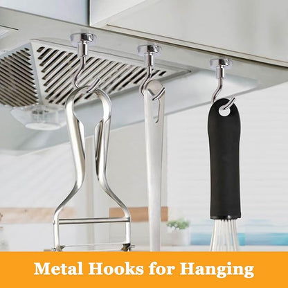 MIN CI Magnetic Hooks Heavy Duty, 35lb+ Strong Magnetic Wall Hooks - Image 5